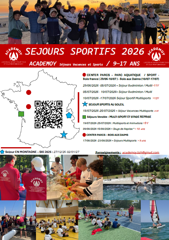 STAGE BADMINTON - SEJOURS ACADEMOY Badminton